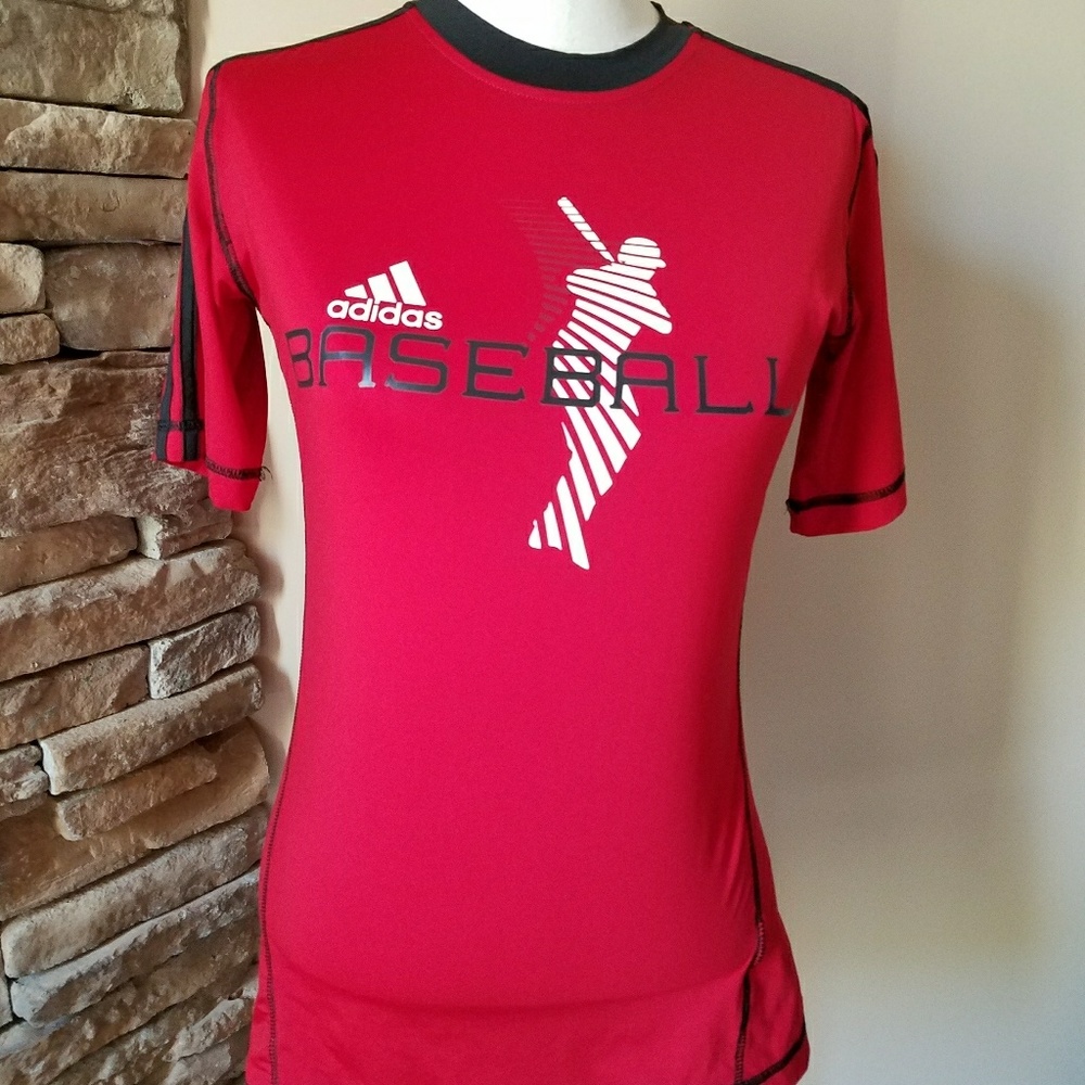 NEW Adidas youth baseball tee
